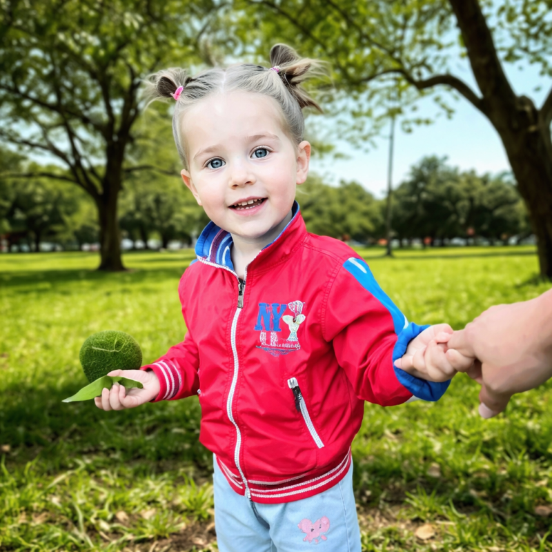 Jacheta de fâș roșie pentru băieți