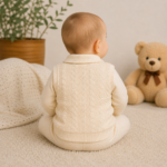 Set bebeluși crem elegant 2 piese Babyjim - imagine 2