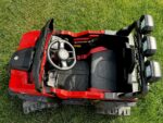 Mașinuță electrică off-road copii 3–8 ani, 12V 7Ah, 2 motoare spate, LED, 1 loc – roșu/negru