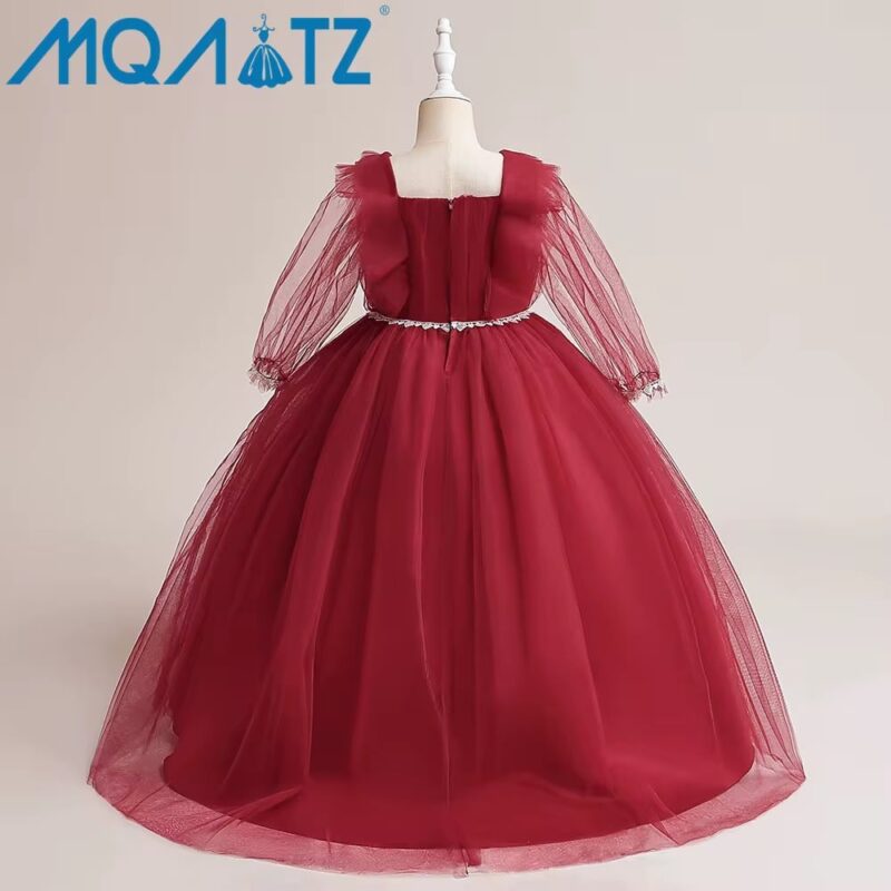 Rochie de bal roșie pentru fete 8–12 ani