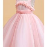 Rochie de bal roz pentru fete 4-8 ani
