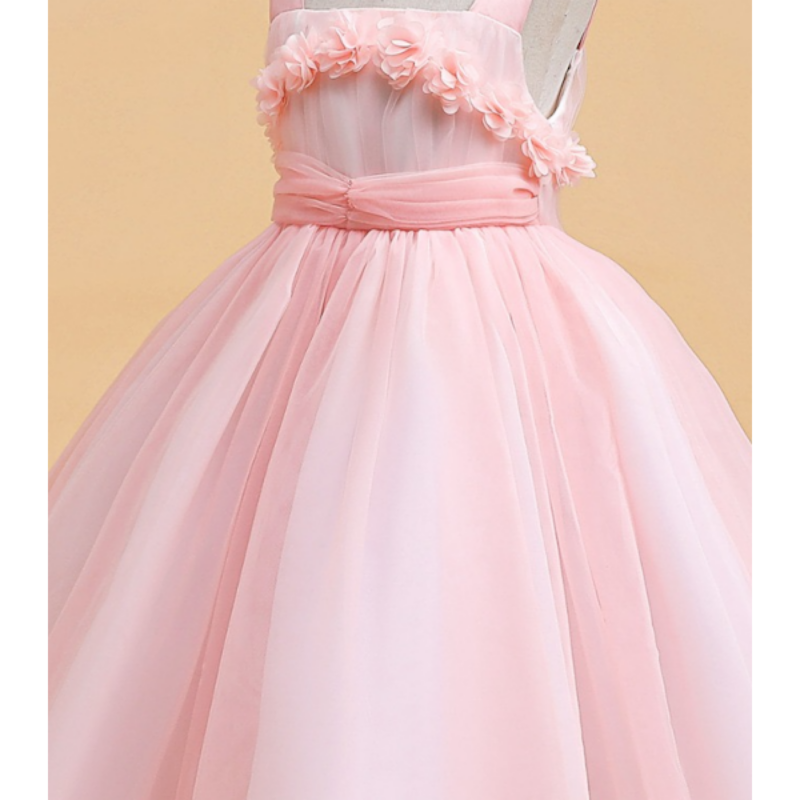 Rochie de bal roz pentru fete 4-8 ani