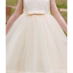 Rochie de bal crem pentru fete 9-12 ANI