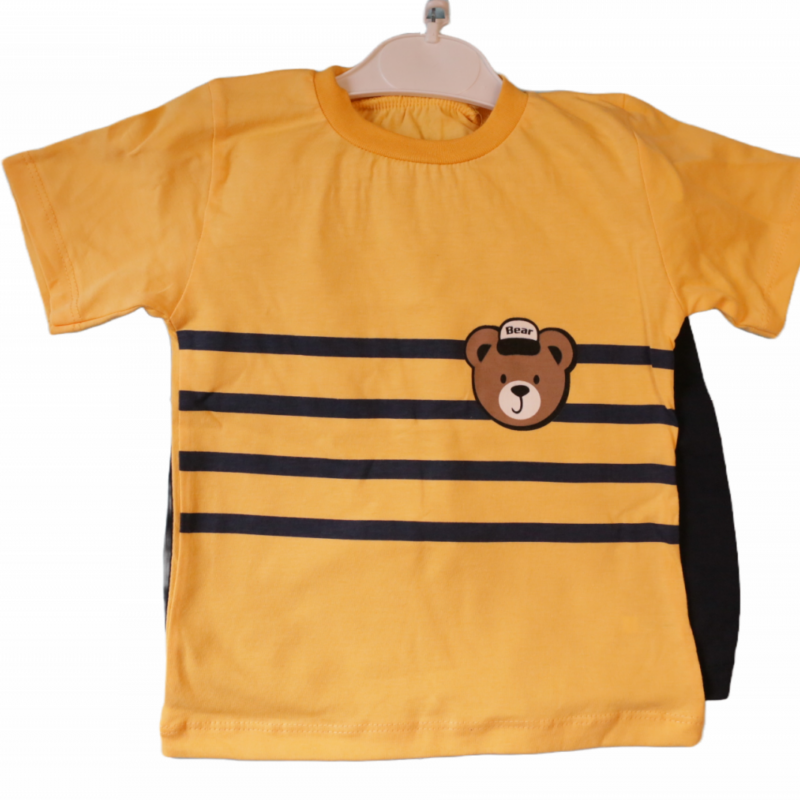 Set de vară pentru băieți 2 piese – tricou și pantaloni scurți din bumbac