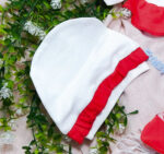 Set bebeluș roșu cu alb