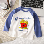 Set 4 bluze din bumbac pentru copii cu imprimeuri colorate – confort, calitate și design jucăuș pentru fiecare zi