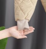 Trening de iarnă matlasat pentru copii – set 2 piese unisex, culoare bej deschis