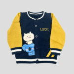 Set tricotat premium pentru fete si baieti , două piese – pulover raglan rosu cu motiv „Sheep” și pantaloni gri cu aplicație