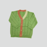 Set tricotat premium pentru fete si baieti , două piese – pulover raglan rosu cu motiv „Sheep” și pantaloni gri cu aplicație