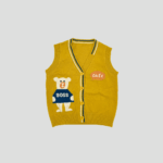 Set tricotat premium pentru fete si baieti , două piese – pulover raglan rosu cu motiv „Sheep” și pantaloni gri cu aplicație