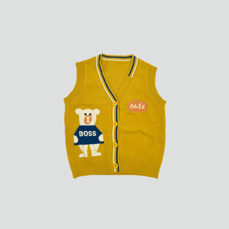 Set tricotat premium pentru fete si baieti , două piese – pulover raglan rosu cu motiv „Sheep” și pantaloni gri cu aplicație