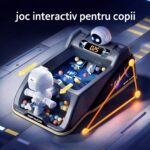 Joc interactiv pentru băieți cu robot și 40 bile, model futurist tip pinball