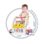 Antemergător multifuncțional pentru copii cu pian, jucării interactive și salteluță – primii pași în siguranță