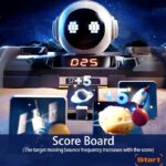 Joc interactiv pentru băieți cu robot și 40 bile, model futurist tip pinball