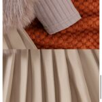 Set elegant fetițe cu bolero blăniță, rochiță plisată și bluză tricotată – ținută completă pentru evenimente