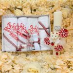 Set Botez Complet cu Lumânare Ceară de Albine Handmade și Trusou Tradițional – Pânză de Mir, Prosop Bebe, Păturică Polar, Fașă și Sticluță de Mir