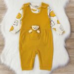 Salopetă Pentru Bebeluși Cu Detaliu Iepure 0-3-6-9 Luni