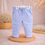 Costum elegant băieți bleu – 100% bumbac, ideal pentru evenimente speciale