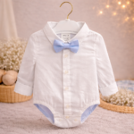 Costum elegant băieți bleu – 100% bumbac, ideal pentru evenimente speciale