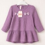 Rochita pentru fetite 100% bumbac, muselina 2/5 ani - imagine 6