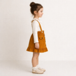 Set Fetiță De 3-7 Ani Cu Salopetă - imagine 3