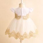 Rochiță elegantă pentru fetițe – cu bentiță - imagine 3